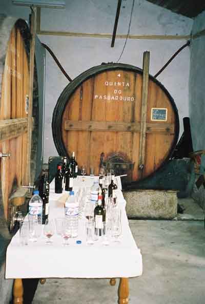 tasting table in passadouro barrelstore